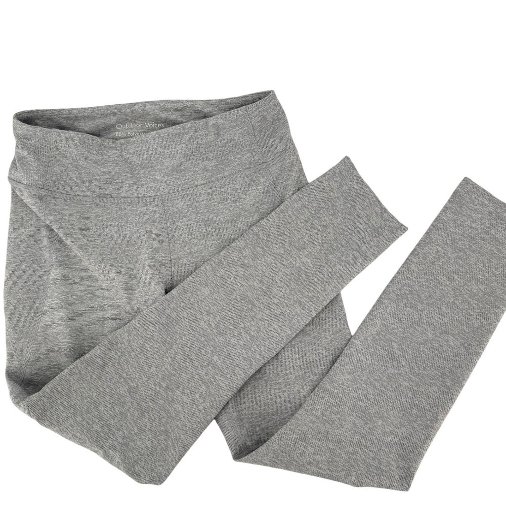 Outdoor Voices‎ Leggings Women S Gray Space Dye Heathered Athletic